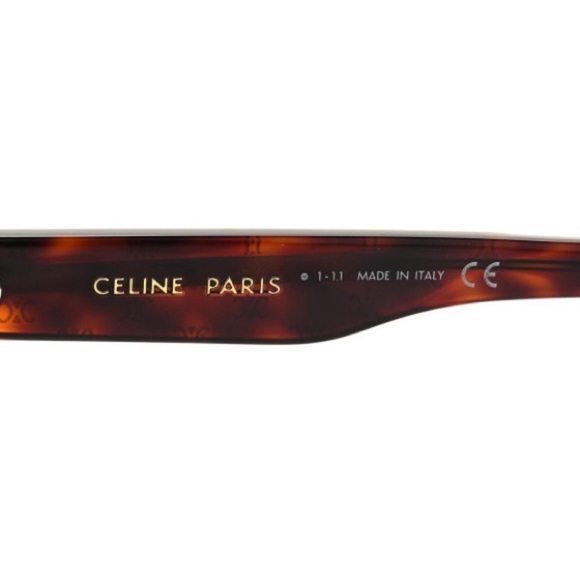 Celine Monogram Acetate Triomphe CL 40167I Sunglasses Havana NWT main image 9
